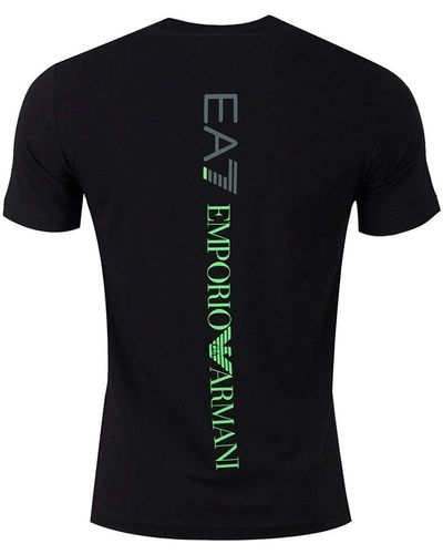 Emporio Armani EA7 T-Shirt 3GPT08 PJ03Z Kurzarm Rundhals Gr. XL - Schwarz