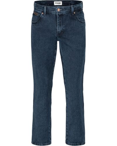Wrangler Texas 100% Baumwolle Jeans jeans klassisch Regular fit - Blau