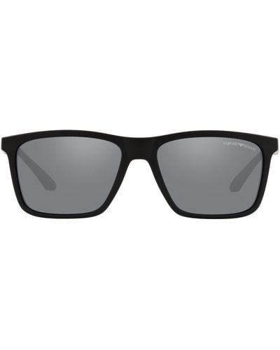 Emporio Armani Ea4170 Rectangular Sunglasses - Black