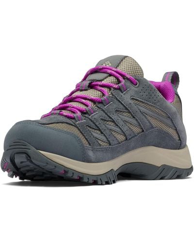 Columbia Crestwood Waterproof Waterproof Low Rise Trekking And Hiking Shoes - Purple
