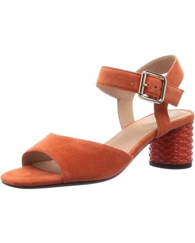 Geox D Ortensia Mid Sandalo C Open Toe Sandals - Orange