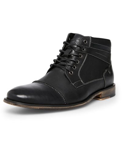 Steve Madden Mens Jotter Combat Boot - Black