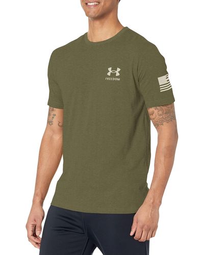 Under Armour Freedom Graphic Kurzarm T-Shirt - Grün
