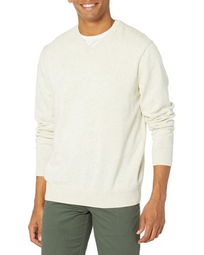 Amazon Essentials V-neck Sweater - White