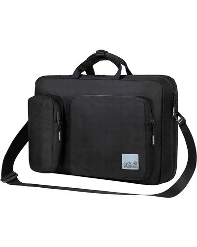 Jack Wolfskin 's New York 2-in-1 Flip Bag Briefcase - Black