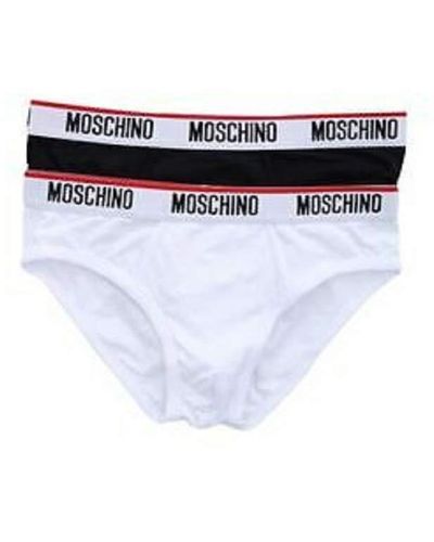 Moschino A4703 Bi-Pack Slip Black/White - Weiß
