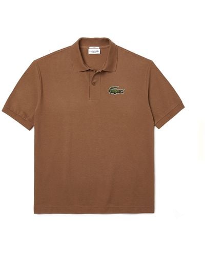 Lacoste Loose Fit Poloshirt - Bruin