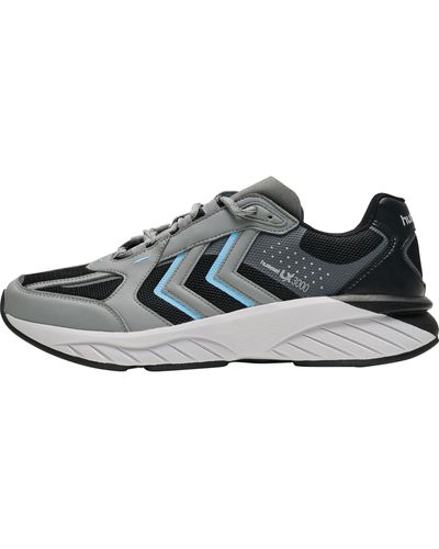 Hummel Sneaker Reach Lx Erwachsene Leichte Design Frost Gray/Black Größe 40 - Blau