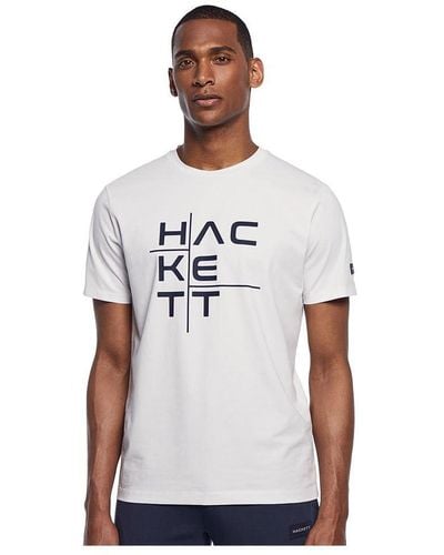 Hackett Cationic Hort Eeve T-hirt 3 An - White