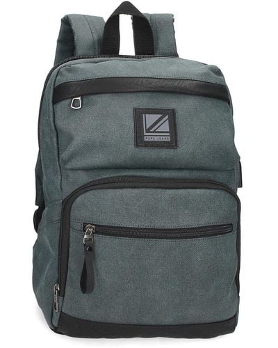 Pepe Jeans Sunrise Adaptable Laptop Backpack 13.3" Blue 25x36x10cm Cotton
