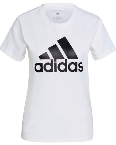 adidas Essentials Logo T-shirt Camiseta - Blanco