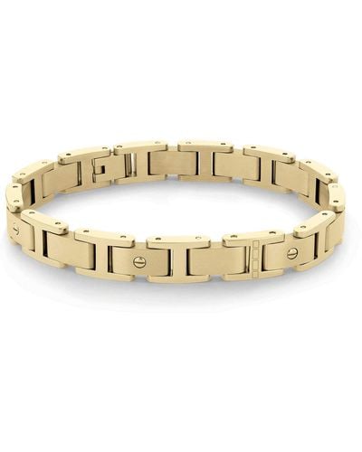 Tommy Hilfiger Jewellery Screws Ionic Thin Gold Plated Link Bracelet Color: Gold Plated - Metallic