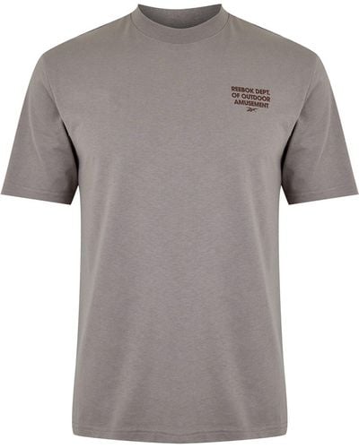 Reebok S Cl Camping T-shirt Boulder Grey Xl
