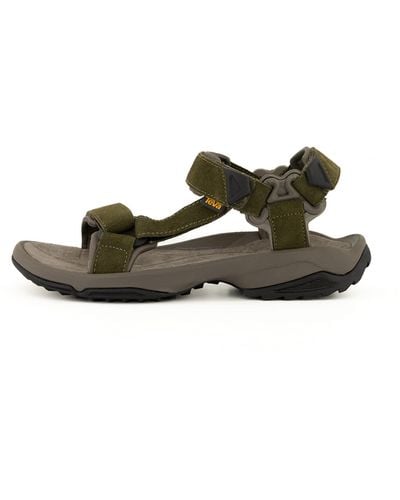 Teva HERREN M TERRA FI LITE SUEDE SPORTSANDALE DARK OLIVE 40.5 EU - Grün