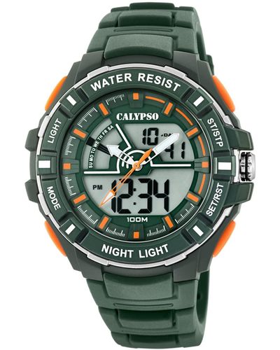 Calypso St. Barth S Analogue-digital Quartz Watch With Plastic Strap K5769/5 - Green