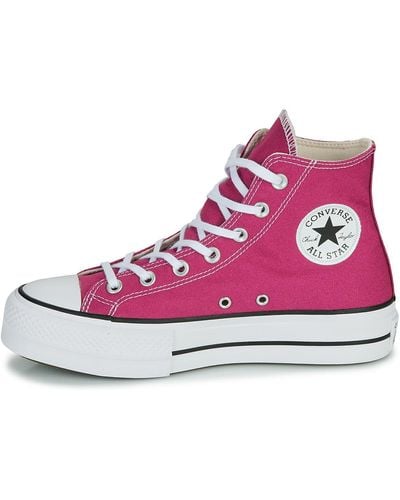 Converse Sneakers Alte Donne Chuck Taylor all Star Lift Rosa - Viola