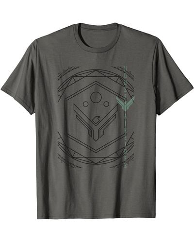 Dune House Atreides Tech Logo T-Shirt - Gris
