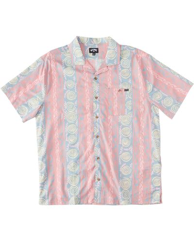 Billabong Short Sleeve Shirt for - Kurzärmliges Hemd - Männer - S - Pink