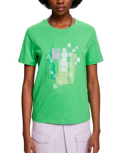 Esprit 034ee1k337 T-shirt - Green