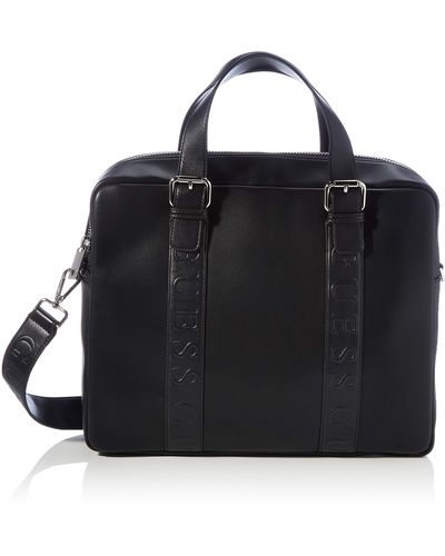 Guess Dan Briefcase Messenger Bags - Black