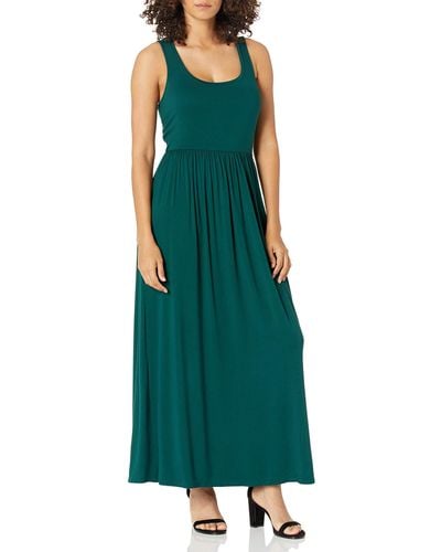 Amazon Essentials Vestido Maxi de Cintura sin gas-Tallas Dresses - Verde