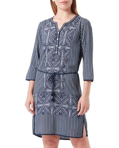 Tom Tailor Tunic Kleid mit Allover-Print 1027298 - Blau