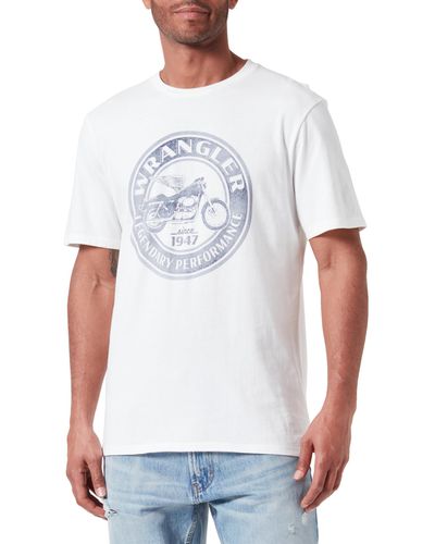 Wrangler Americana Tee T-Shirt - Bianco