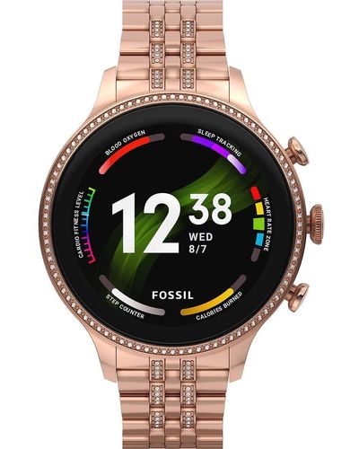 Fossil Smartwatch Gen 6 Connected da Donna con Wear OS by Google - Nero