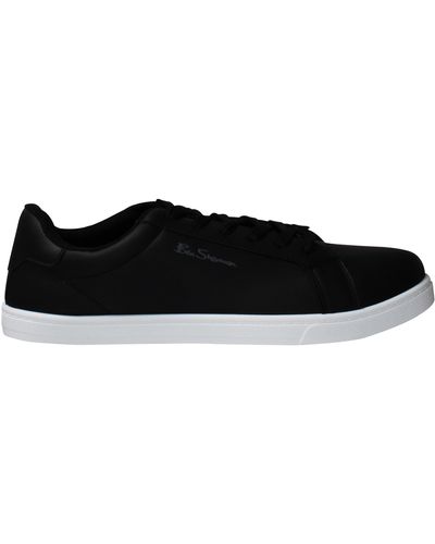 Ben Sherman Gino Synthetic Low Lace Up S Trainers Ben3422 Black
