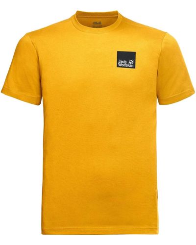 Jack Wolfskin Rainbow Paw T-shirt - Yellow