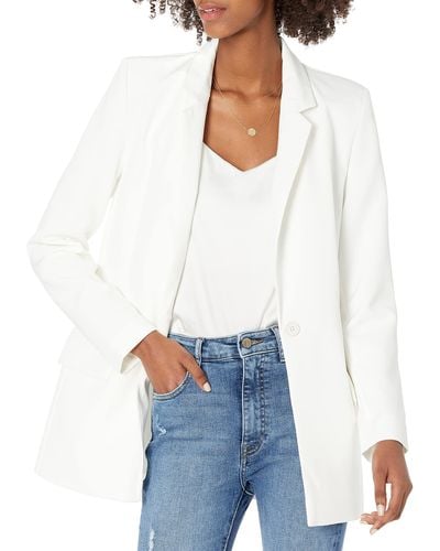 The Drop Blazer Long Blake pour - Blanc