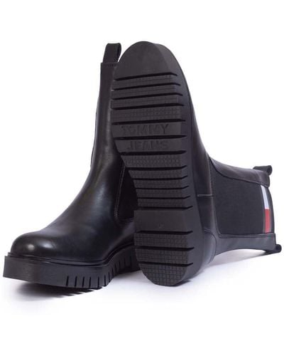 Tommy Hilfiger Chelsea Boot Long Leather - Blue