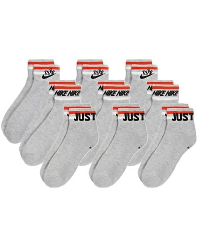 Nike 9 paia di calzini da ginnastica alla - Metallizzato