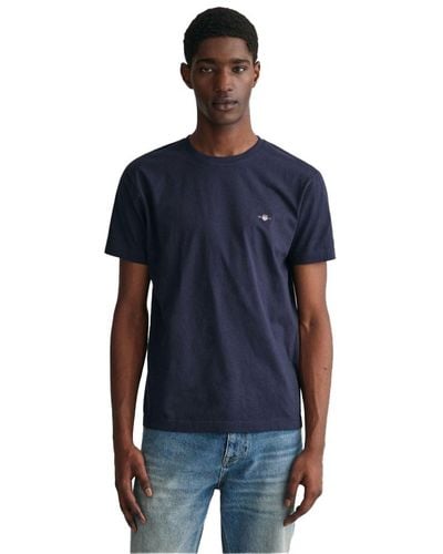 GANT Slim Shield T-shirt T Shirt - Blau