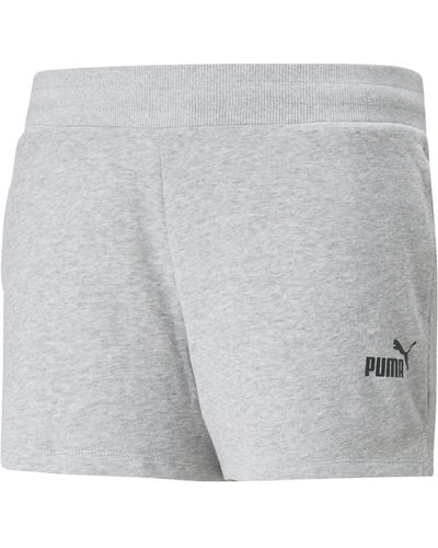 PUMA Ess 4" Sweat Shorts TR Plus Pantaloncini in Maglia - Grigio