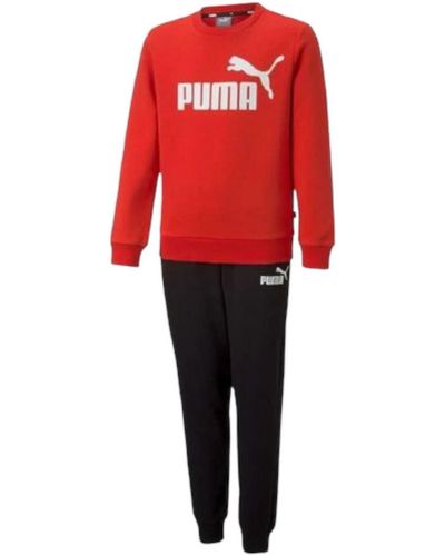 PUMA No.1 Logo Sweat Suit FL B Tuta - Rosso