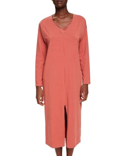 Esprit Bodywear Seasonal Lace 2 Sus Pj S_ll_ls Pyjama Set - Red