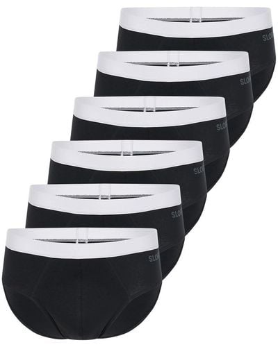 Sloggi Men Go Abc 2.0 Brief 6p Underwear - Black