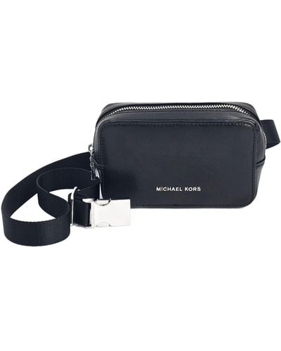 Michael Kors 556366c Black With Silver Hardware Waist Bag Fanny Pack Size S/m