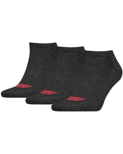 Levi's Batwing Logo Low Cut Socks - Noir