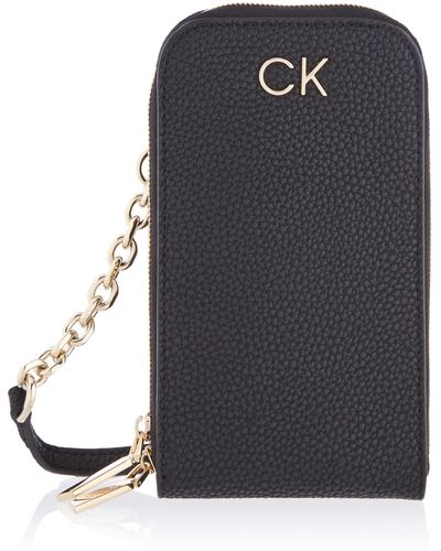 Calvin Klein Re-lock Phone Crossbody Tech Accessory - Black