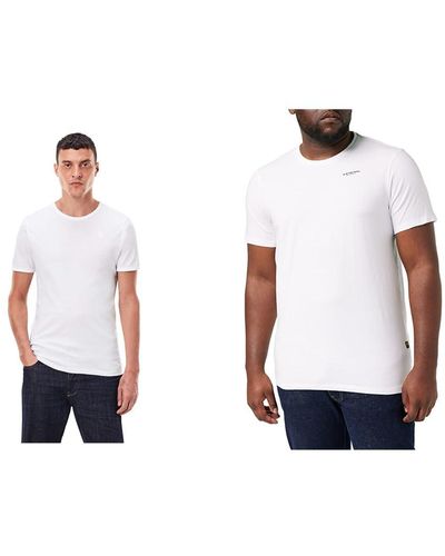 G-Star RAW T-shirts Weiß - White
