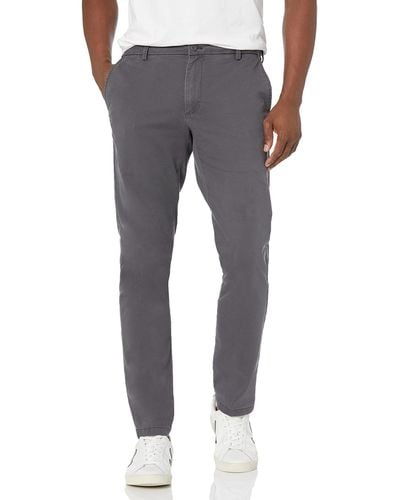 Izod Saltwater Stretch Flat Front Fit Chino Pant - Gray