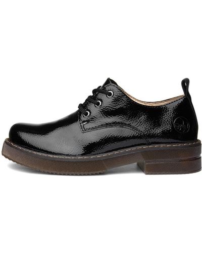 Rieker 72000-03 Black s Lace Up Shoes 37 Black - Schwarz
