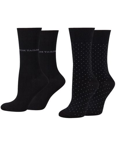 Tom Tailor Women socks dot grey Lyst DE Grau in 39-42 | 4er