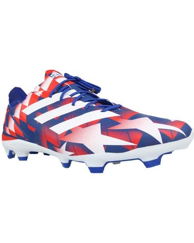 adidas Gamemode FG Iconic GV6858 Chaussures de football à crampons Blanc/rouge/bleu - Noir