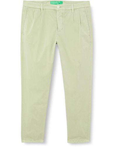 Benetton Pantalone 4kfguf00n Hose - Grün