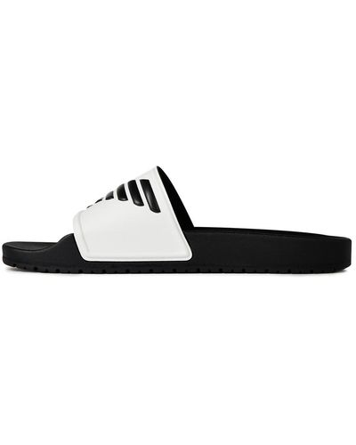 Emporio Armani Pour des s Logo Sliders - Blanc