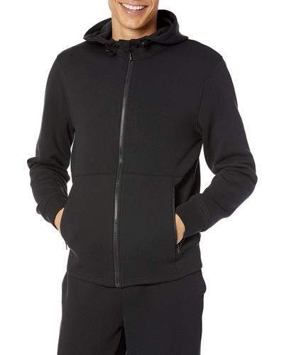 Amazon Essentials Active Sweat Zip Through Hooded Sweatshirt - Black