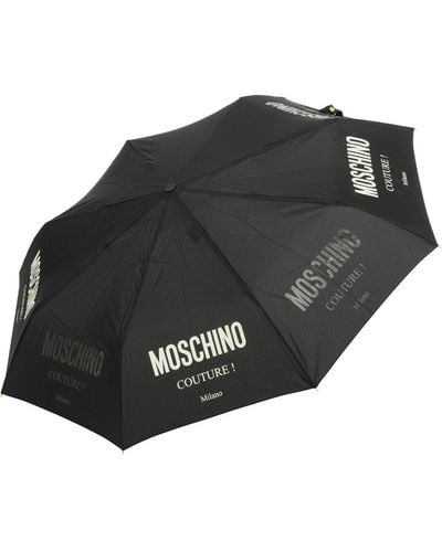 Moschino Damen openclose Regenschirm black - Schwarz